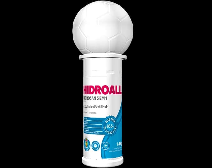 Hidroall Hidrosan 5 em 1 Pastilha Tubete com Flutuador 1,4 KG