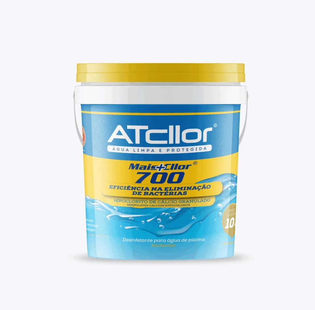 Atcllor Mais Cllor 700 Hipoclorito de Cálcio 65 10 KG